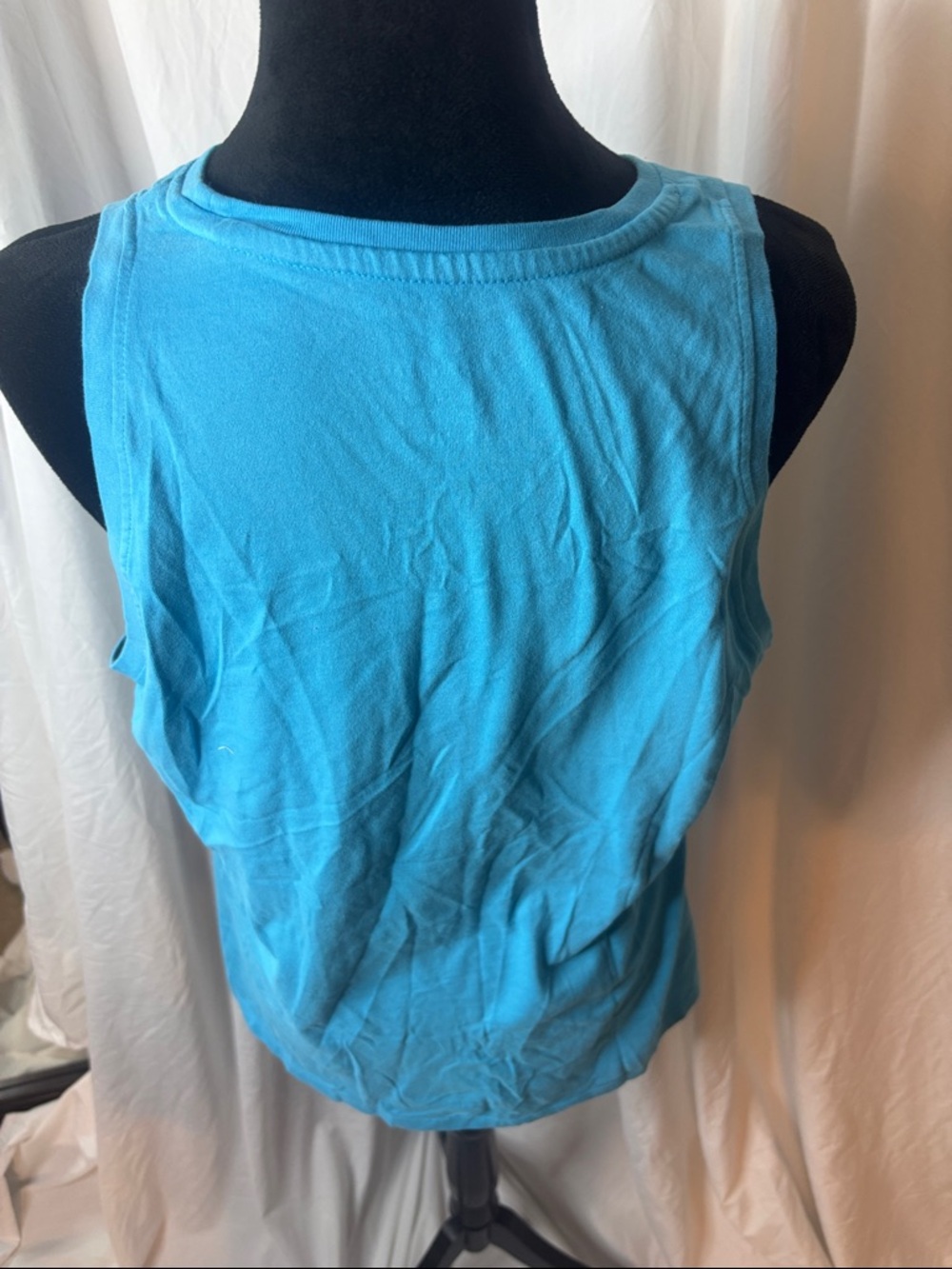 Nike Turquoise Muscle Tee with Navy Zebra Swoosh - Picture 6 of 9